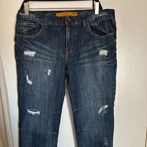 Medium wash denim